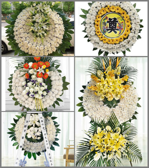 山东济宁任城区二十里铺街道段街村花圈速递